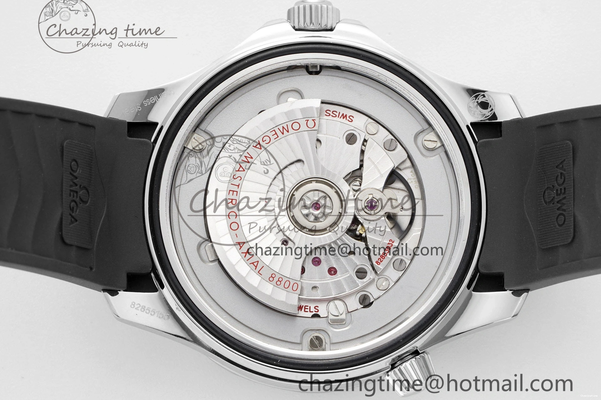 0314 Seamaster Diver 300M ZF 1:1 Best Edition Black Ceramic Black Dial on Black Rubber Strap A EasyMatch 7821